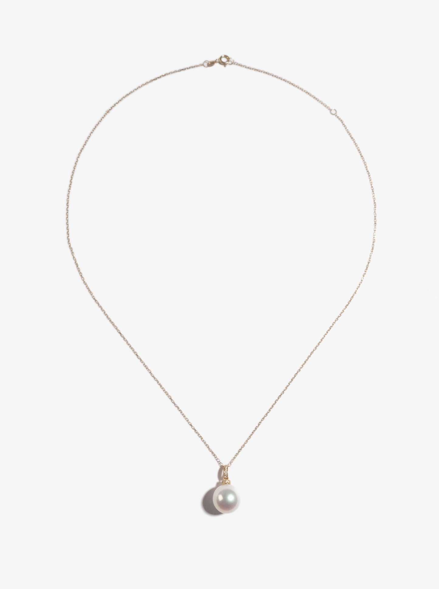 Freshwater Pearl Pendant With 18K Gold  FP18K30