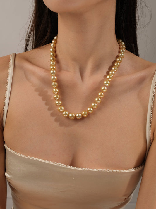 Gold South Sea Pearl Necklace GSNS1