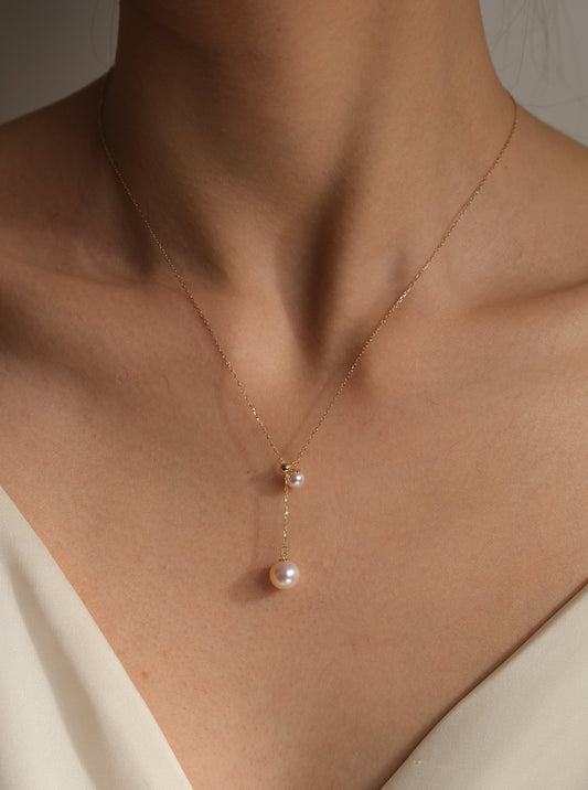 Freshwater Pearl Pendent With 18K Gold FP18K7