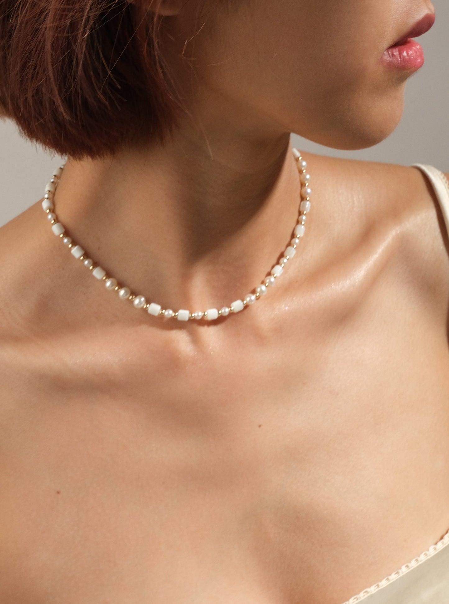 Freshwater Pearl Necklace FN14KGF53