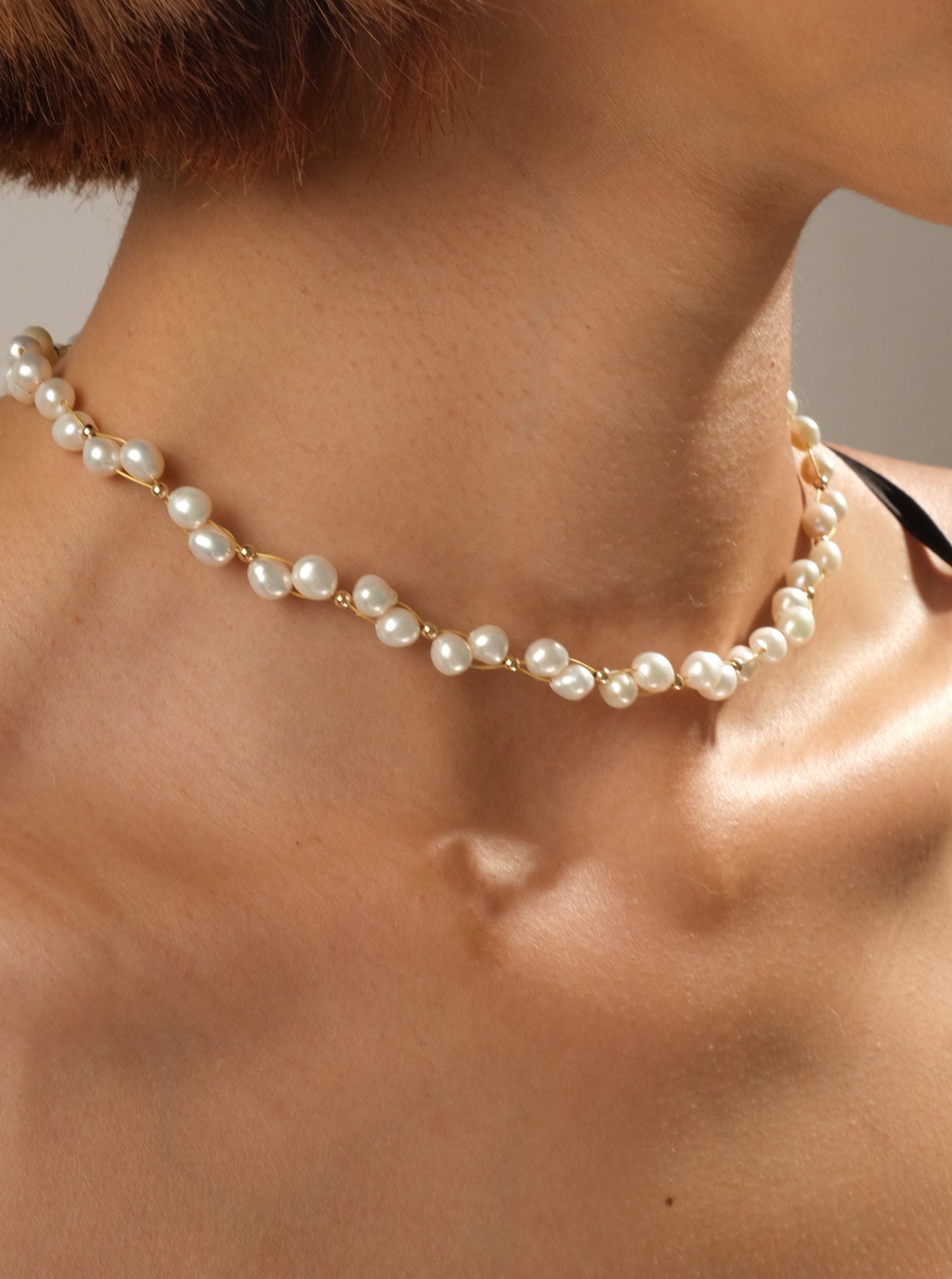 Freshwater Pearl Necklace FN14KGF58