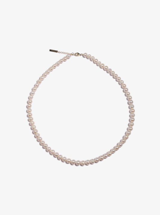 Freshwater Pearl Necklace With 9K Gold FN9K1
